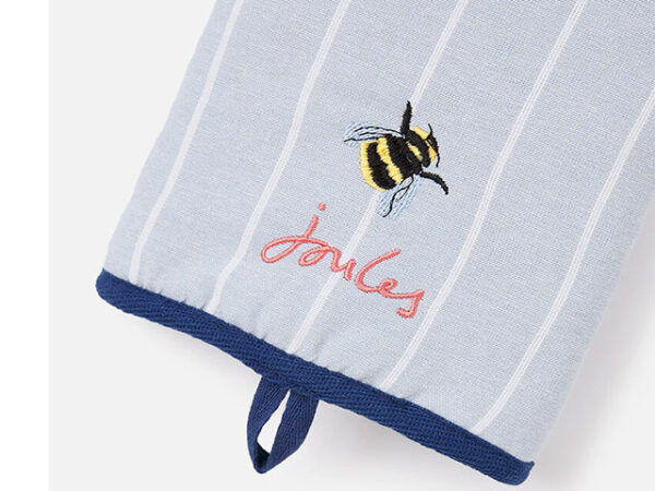 Joules Country Cottage Bee Single Oven Glove Branding