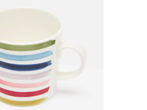 Joules Rainbow Stripe Mug Close