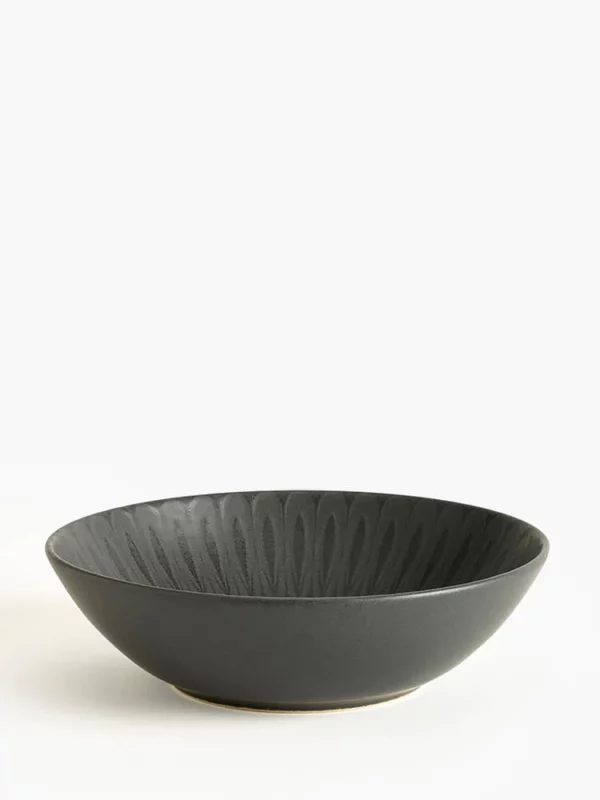 Kew Gardens Living Jewels Cereal Bowl 17cm Black Cutout from side