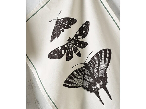 Kew Gardens Living Jewels Set Of 3 Tea Towels Bugs 2 Lifestyle