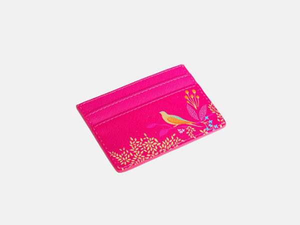Sara Miller Chelsea Pink Credit Card Holder Flat