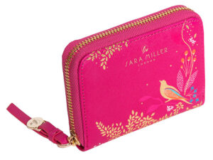 Sara Miller Pink Chelsea Small Zip Purse Angled