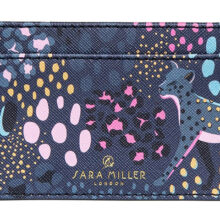 Sara Miller Midnight Leopard Credit Card Holder