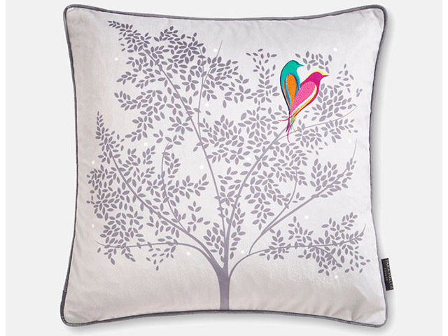Sara Miller Love Birds Grey Cushion 50x50cm
