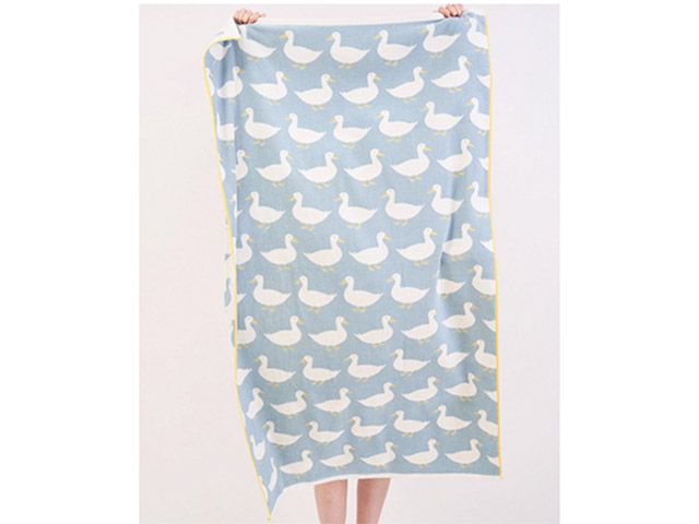 Anorak Waddling Ducks Organic Cotton Bath Sheet