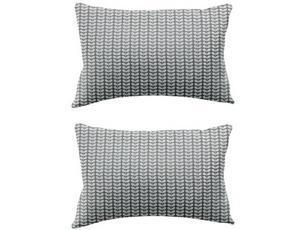Orla Kiely Tiny Stem Light Cool Grey Standard Pillowcase Pair