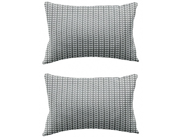 Orla Kiely Tiny Stem Light Cool Grey Standard Pillowcase Pair