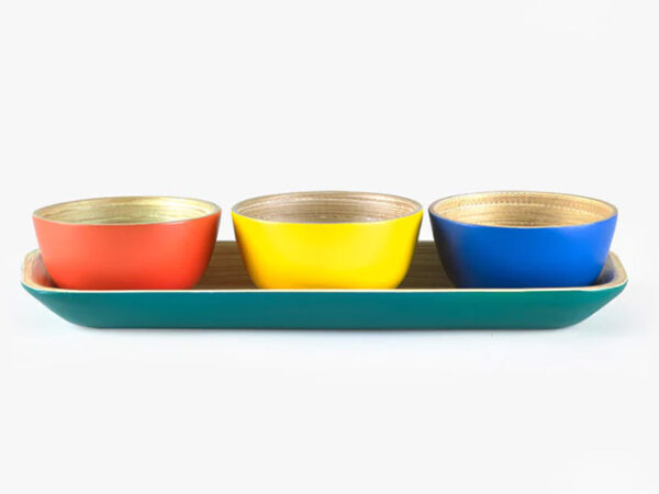 Sur La Table Tray And Dipping Bowls Side View