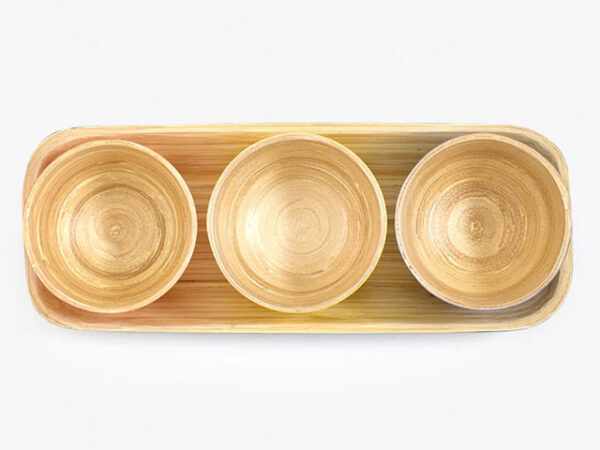 Sur La Table Tray And Dipping Bowls Top View