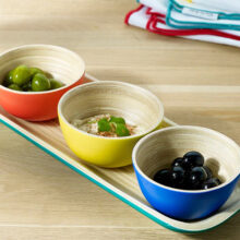 Sur La Table Tray And Dipping Bowls