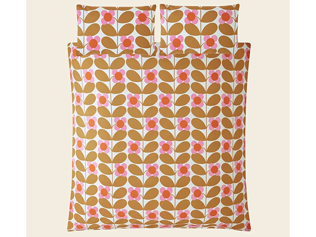 Orla Kiely Stem Bloom Saffron Double Duvet Cover Bedding Set