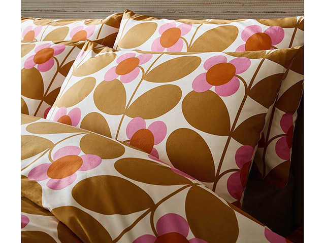 Orla Kiely Stem Bloom Saffron Single Duvet Cover Bedding Set