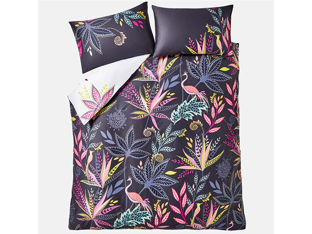 Sara Miller Botanic Paradise Midnight Double Duvet Cover Bedding Set
