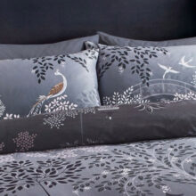 Sara Miller Pagoda Garden Pillowcase Pair Blush/Grey Standard