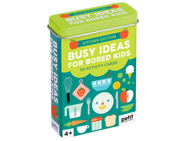 Petit Collage Busy Ideas for Bored Kids Kitchen Edition Activity Tin