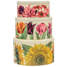 Emma Bridgewater Flowers Round Cake Tins Set 3